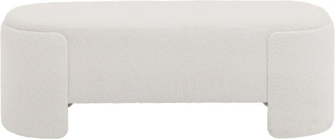 Банкетка Taks букле белый Stool Group (арт.УТ000039115)