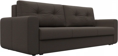 Диван прямой Лига-031 (Коричневый/Рогожка) Лига Диванов арт.122655