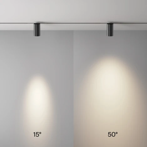 Трековый светильник низковольтный светодиодный 48V 12W 4000К Maytoni Technical Focus Led TR243-12W4K-B