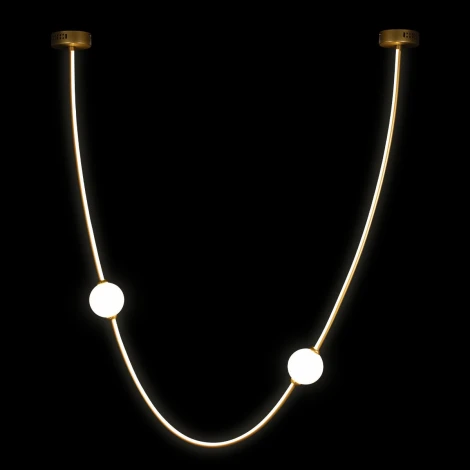 Подвесной светильник Loft It Embrace 10242/800 Gold (LED, 220V, на тросе, шарики)