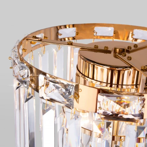 Торшер Elegante 01137/3 Eurosvet (220V, хрусталь, круглые)