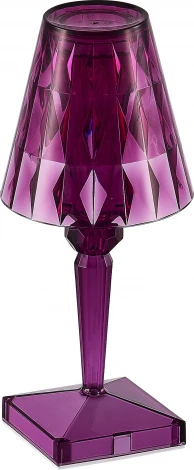 Настольная лампа с аккумулятором ST Luce Sparkle SL1010.704.01 Фиолетовый/Фиолетовый LED 1*3W (220V)