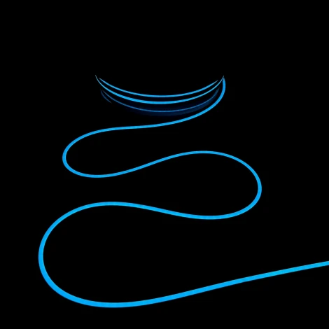 Односторонний Гибкий Неон 6х12мм Небесно-Голубой 12В, IP65 Laitcom FR-23529