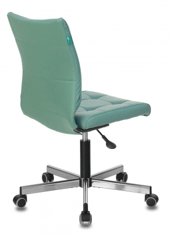 Кресло Бюрократ CH-330M серо-голубой Lincoln 212 эко.кожа крестовина металл хром