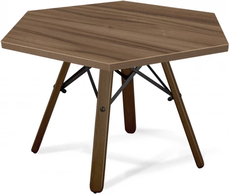 Столик журнальный SHT-S70/ЛДСП 70 темный орех/черный муар/орех тьеполо Sheffilton 5129653401