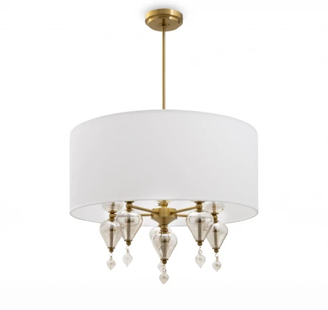 Потолочная люстра на штанге Freya Raise FR5369CL-05BS1 (220V, круглые)