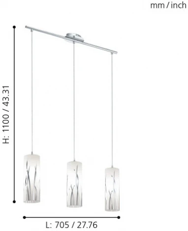 Подвесной светильник Eglo Rivato 92741