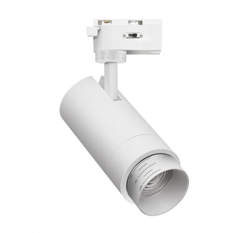 Трековый светильник однофазный светодиодный Favourite Practica 4868-1U LEDx10/20/30W 220V 1004/1768/2312LM 3000-6000K zoom: 15-60