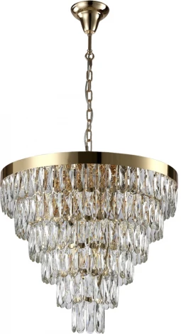Подвесная люстра Crystal Lux Abigail SP-PL15 D620 GOLD/TRANSPARENT