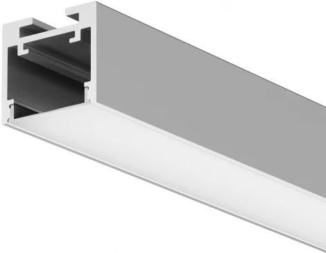 Алюминиевый профиль накладной-подвесной 25x22 серебро, 2 м, ALM-2522-S-2M Maytoni 633012