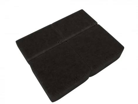 Диван прямой модульный Лига-060 НПБ (ЛДСП,Брус,Фанера/Пластик/Велюр/Коричневый) Лига Диванов 129473