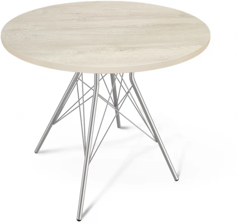 Стол SHT-T2/80 ЛДСП хром лак/дуб беленый Sheffilton SHT-T2 6279511401