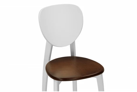 Обеденный стул Woodville Окава (Массив дерева/Белый) арт.619690