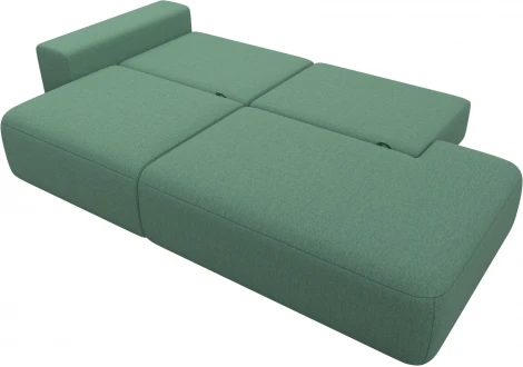 Диван прямой Лига-036 НПБ Модерн подлокотник слева Лига Диванов (Рогожка) арт.124220L