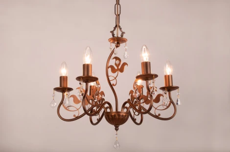 Подвесная люстра 520L06GD Abrasax (220V, на цепи, свеча)