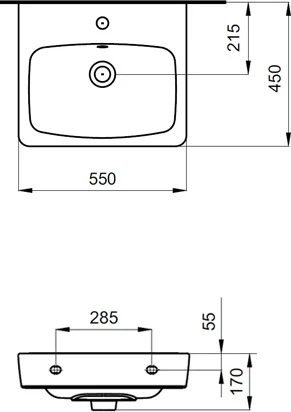 Раковина Santek Нео 55