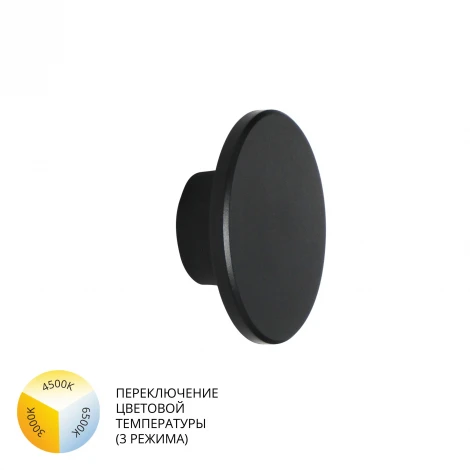 Настенный уличный светильник Arte Lamp Nimbo A3409AL-1BK (LED, 220V, круглые, IP65)