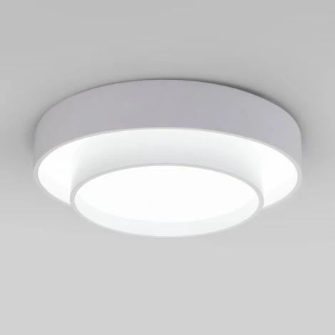 Потолочный светильник круглый светодиодный с пультом Eurosvet Force 90330/2 белый (регулировка яркости, 220V, круглые)