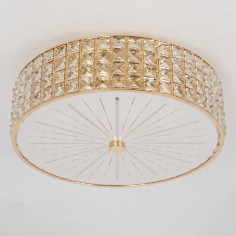 Потолочный светильник круглый Citilux Портал CL324152 (220V, хрусталь K9)