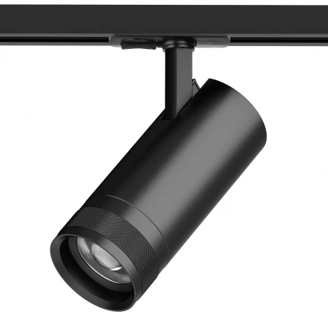 Трековый светильник однофазный/трехфазный светодиодный 20W 220V 1400LM 20-55G с тонким адаптером Lightstar Canno Pro C4207SS