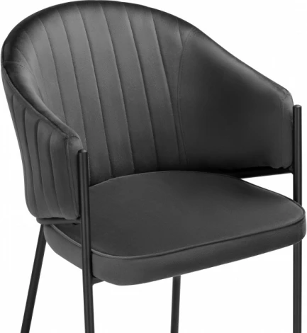 Стул на металлокаркасе Woodville Kortni dark grey / black