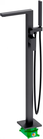 Смеситель Timo Selene 2210/03Y-CR черный, напольный, для ванны с душем