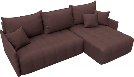 Диван угловой Лига-054 НПБ угол универсальный Лига Диванов (Замша) арт.129042