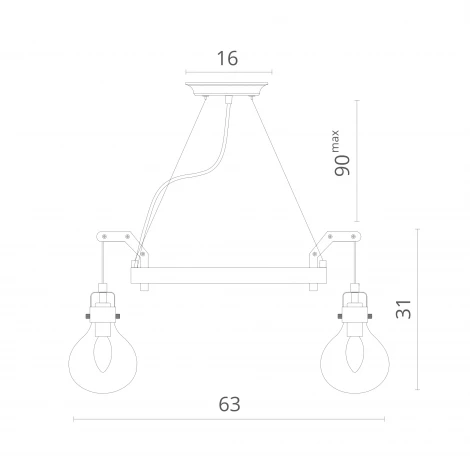 Подвесная люстра Divinare Houston 1001/16 SP-6
