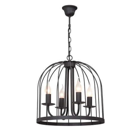 Подвесная люстра Vitaluce V4087/4 (220V, на цепи, свеча, круглые)