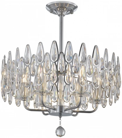 Подвесная люстра хрустальная на штанге Arte Milano Sorrento-2009 372009/6/250/490 CR (220V)