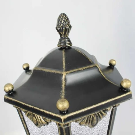 Настенный фонарь уличный Кузнечное дело Ретро 34-001-ЧЗ (220V, ковка, под старину, IP54)