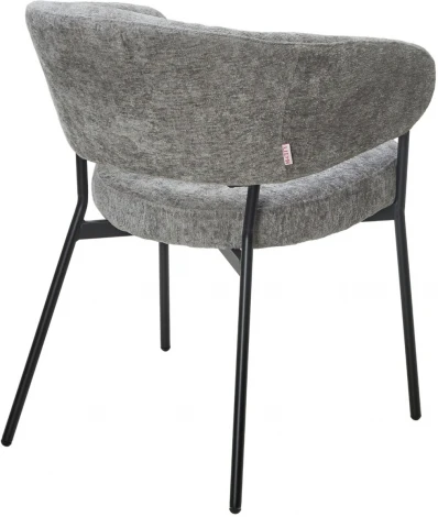 Стул M-City SAGE 3018-17 серый, шенилл / черный каркас