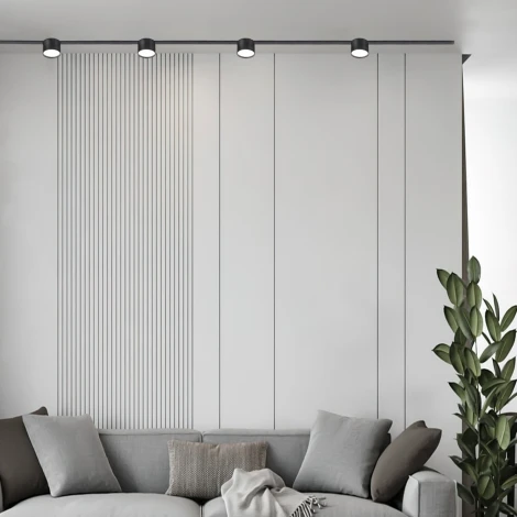 Трековый светильник магнитный светодиодный Reluce 13006-9.3-001UR magnetic LED8W BK (48V)