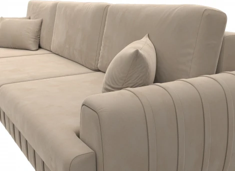 Диван угловой Лига-057 НПБ Лонг угол левый Лига Диванов (Велюр) арт.129297L