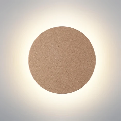 Настенный светильник светодиодный Odeon Light Cork 7073/15WL бежевый/пробка/металл IP20 LED 15W 435Лм 3000K 220V (круглые)