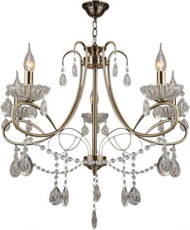 Подвесная люстра Reluce 01666-0.4-05 (220V, подвески, на цепи, подсвечник, свеча)