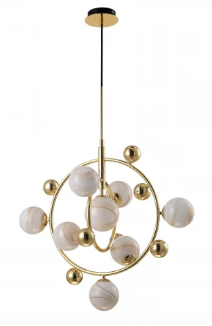 Подвесной светильник Crystal Lux SALVADORE SP8V GOLD