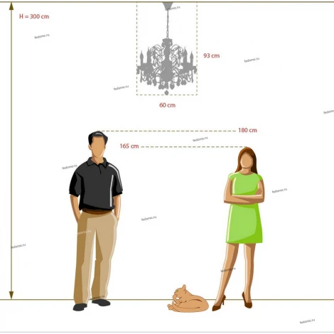 Подвесная люстра MW-Light Каролина 367013408 (220V, на цепи, подсвечник, свеча)