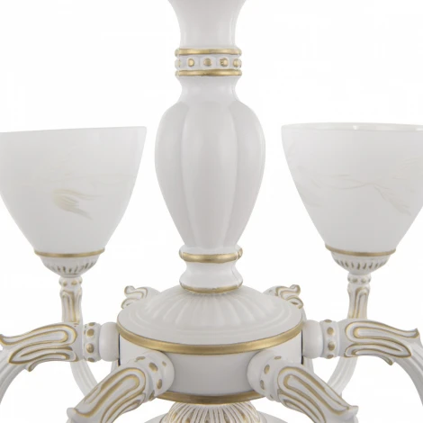 Подвесная люстра Arte Milano AM341837 341837/6 WT+G (220V, на цепи)