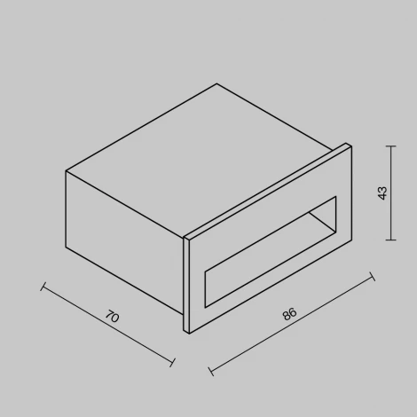 Подсветка для лестниц и ступеней Maytoni Outdoor Futo O512SL-L3B3K