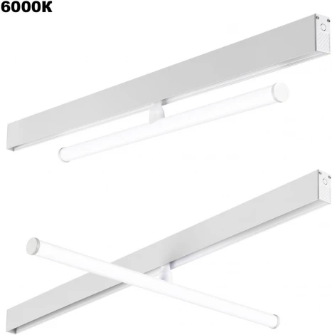 Трековый светильник низковольтный 48V 12W светодиодный диммируемый Novotech Flum 359447 белый 3000-6000K (регулировка яркости, управление смартфоном, умный дом - Алиса, Tuya Smart)