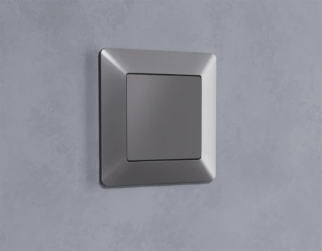 Рамка Ambrella Volt ALFA Line (Сталь матовый) 1-ая AF110501