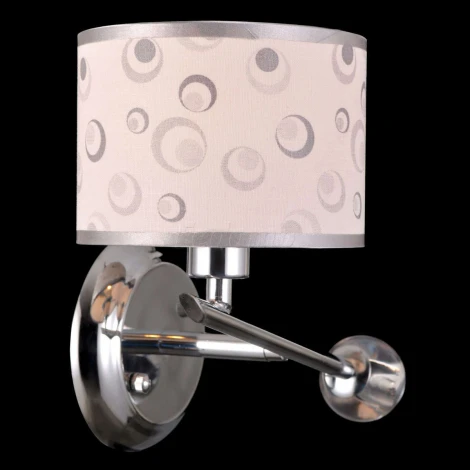 Бра Natali Kovaltseva Flante, 1 плафон, хром с белым, серебром и прозрачным