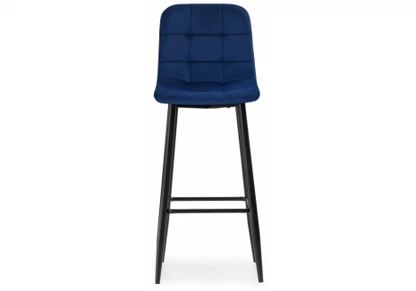 Барный стул Woodville Chio dark blue / black 11987