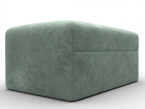 Модуль пуф Лига-060 НПБ (ЛДСП,Брус,Фанера,Велюр/Зеленый) Лига Диванов 129585