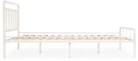 Двуспальная кровать Woodville Рейк 160х200 белая 403028