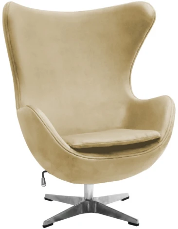 Кресло EGG STYLE CHAIR карамельный, искусственная замша Bradex Home арт.FR 1047