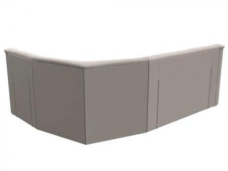 Диван угловой Карелия правый угол (ДСП,ЛДСП/Пластик/Замша/Бежевый) Лига Диванов 128142