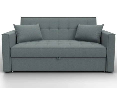 Диван прямой Лига-104 (140) (ЛДСП,Брус,Фанера,Рогожка/Серый) Лига Диванов 134860