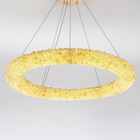 Подвесной светильник светодиодный хрустальный с регулировкой цветовой температуры и яркости Modelux MODESTYLE MS.6000.800 GD